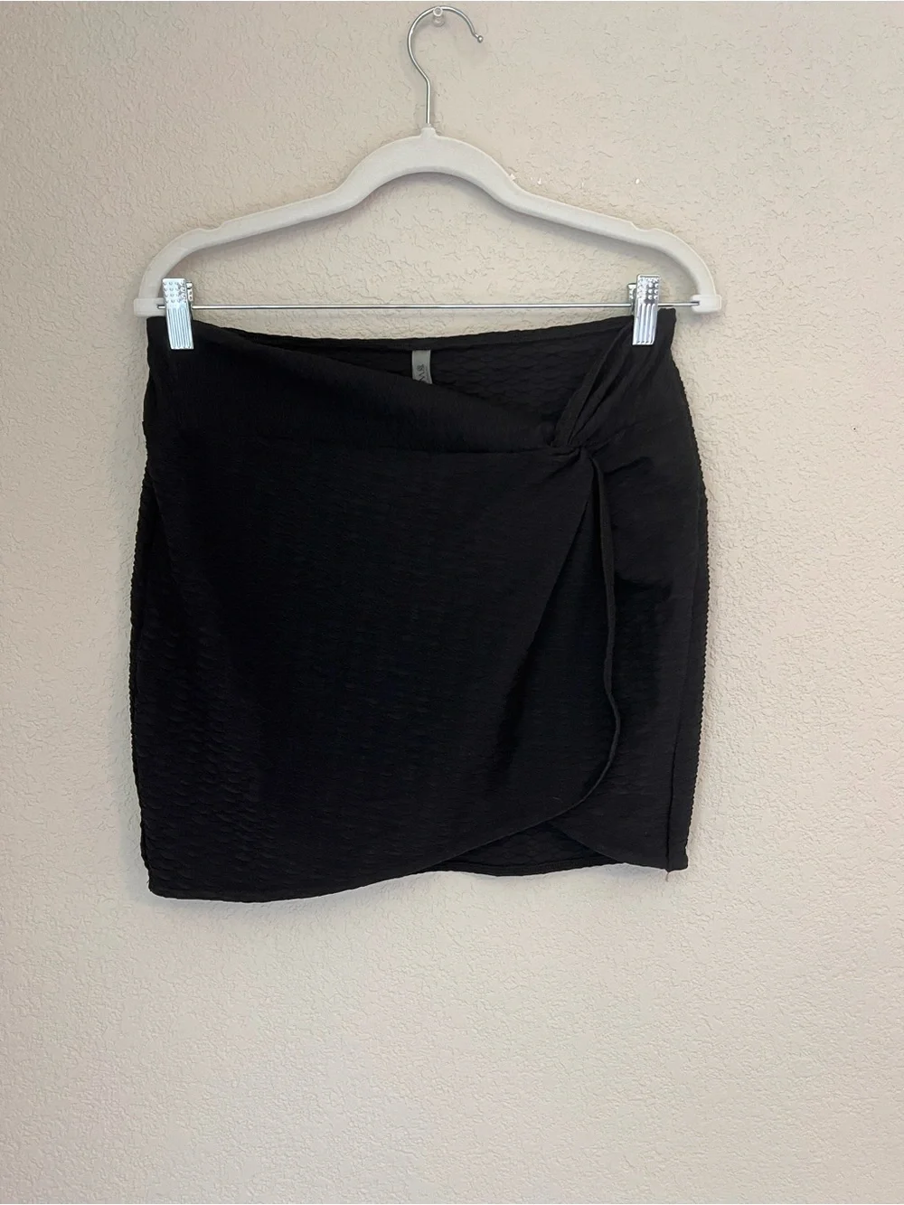 Victoria's Secret Black Wrap Mini Cover-Up Skirt